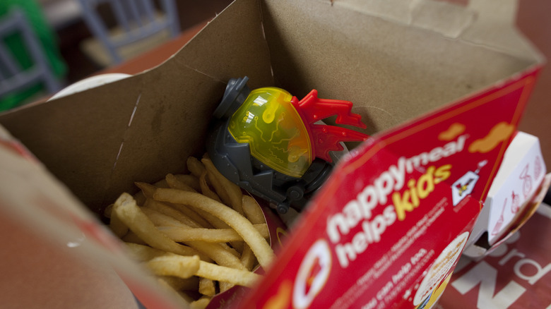 happy meal with a toy