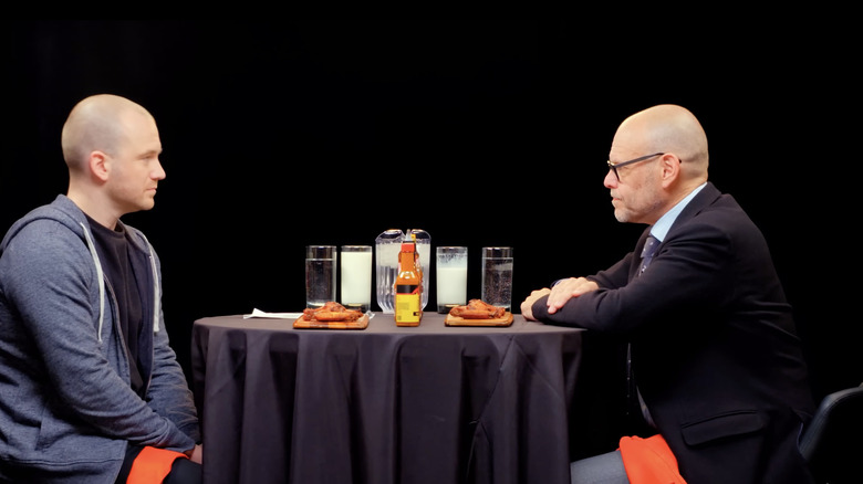 Alton Brown on Hot Ones