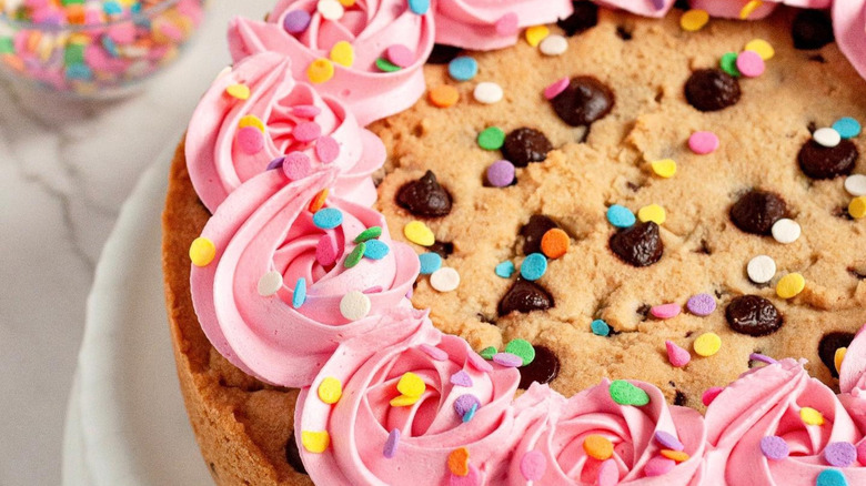 Cookie Cake Pink Frosting