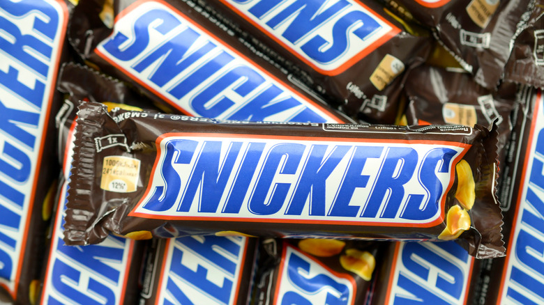 Pile of Snickers bars