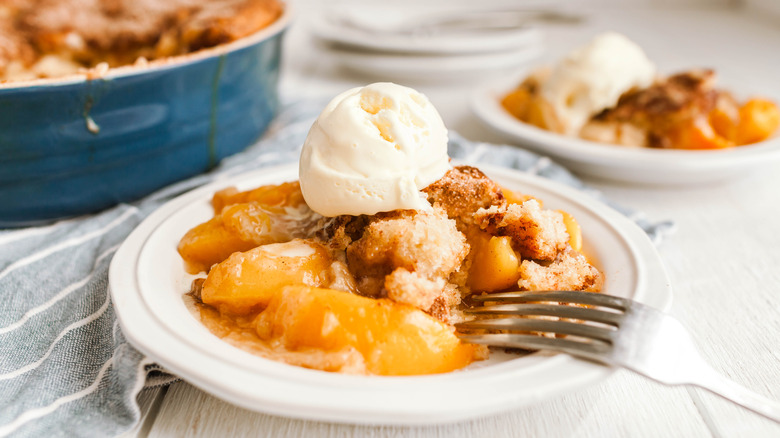 peach cobbler