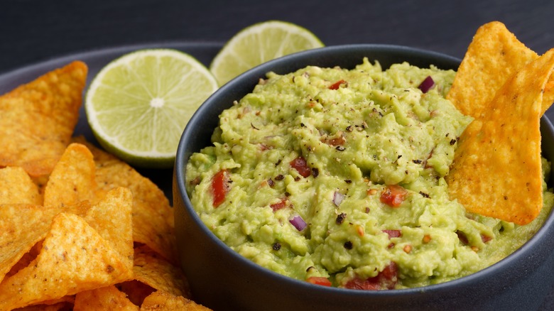 Guacamole and chips