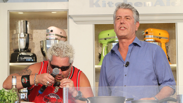 Guy Fieri and Anthony Bourdain