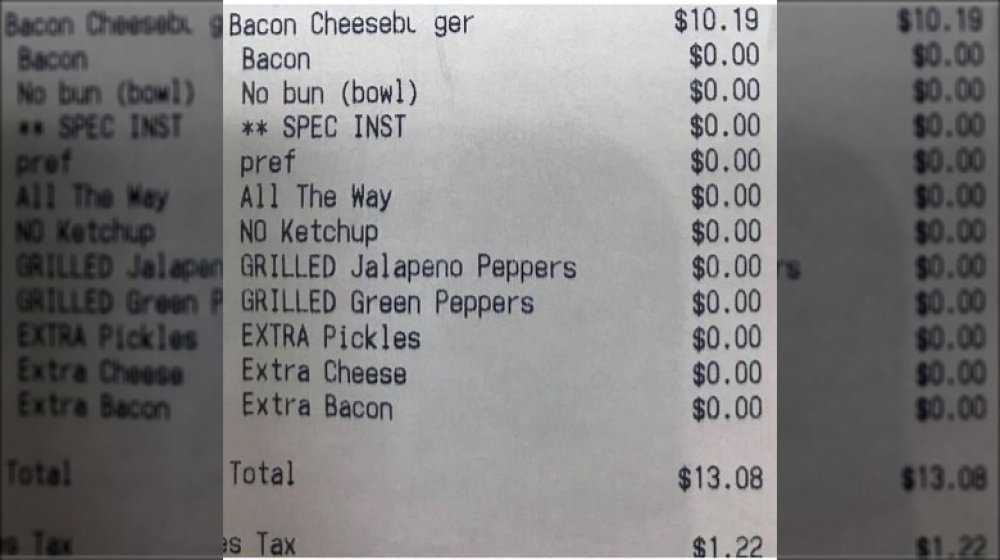 Five Guys receipt