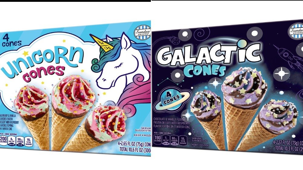 Sundae Shoppe Unicorn and Galactic Ice Cream Cones