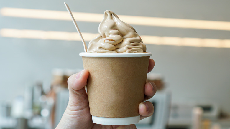 coffee soft serve ice cream