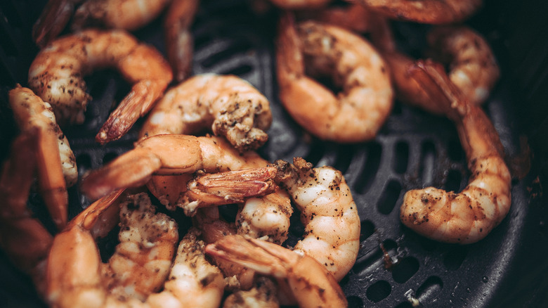 Shrimp in an air fryer