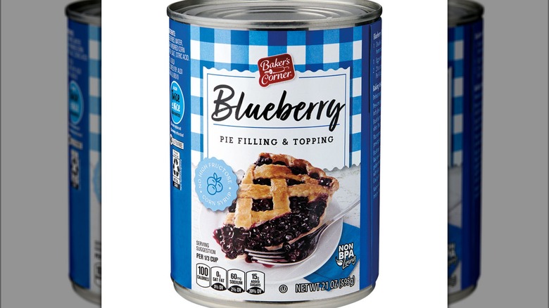 blueberry pie filling can