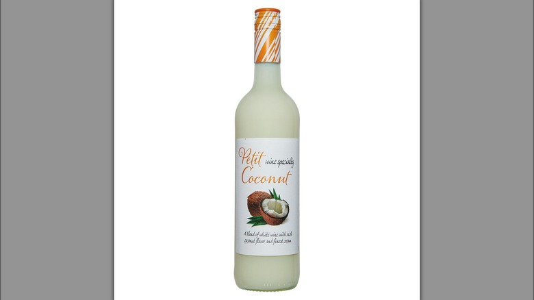 coconut flavored wine bottle