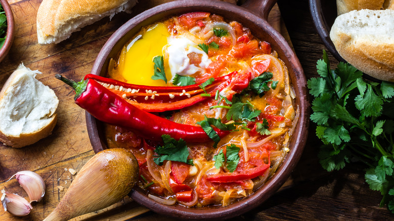 Bowl of stew with pepper