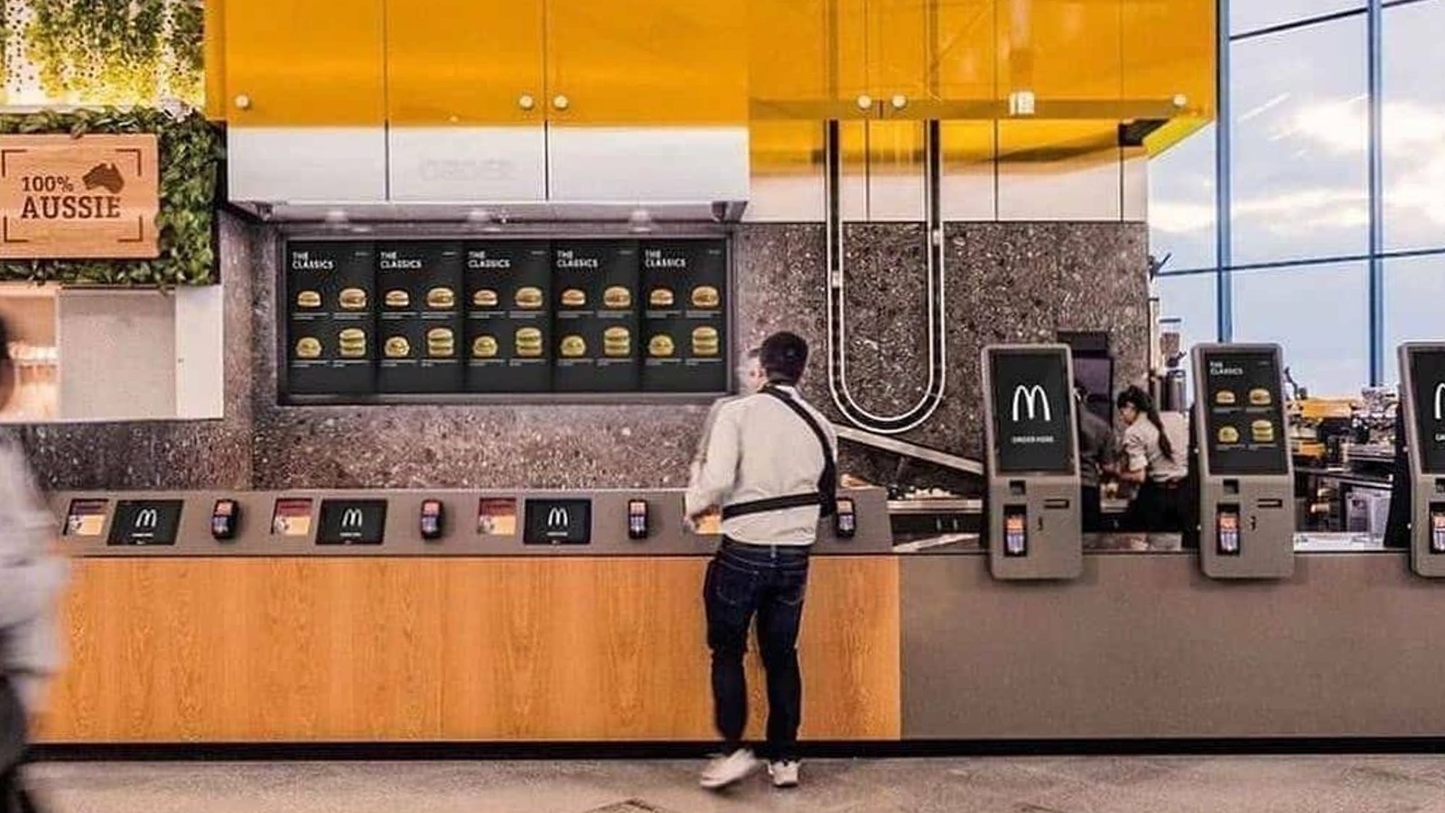 The Futuristic McDonald’s In Sydney Airport Has Food Flying Down Walls