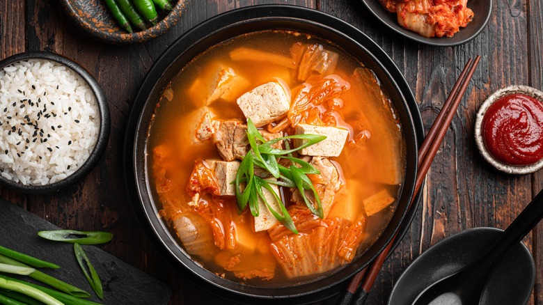 Korean stew, tofu