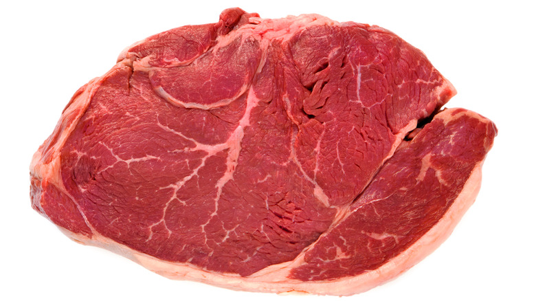 raw sirloin steak