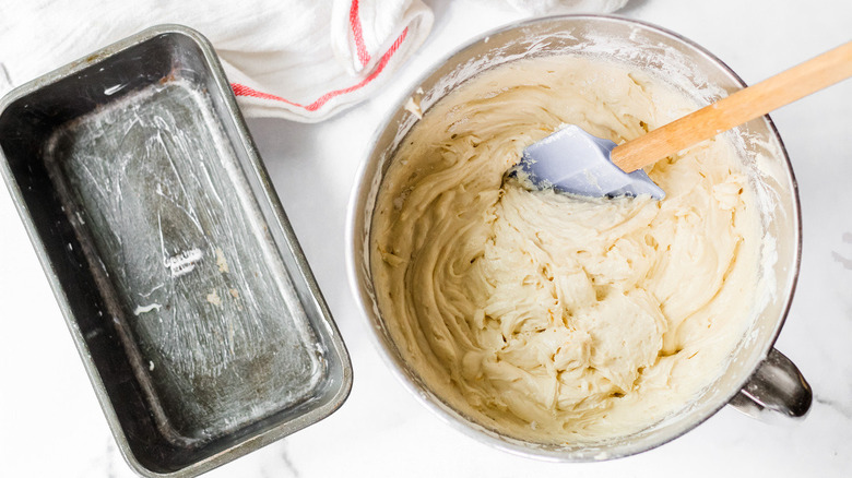 grapefruit pound cake batter