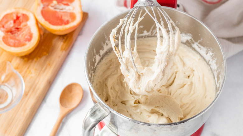 grapefruit pound cake batter