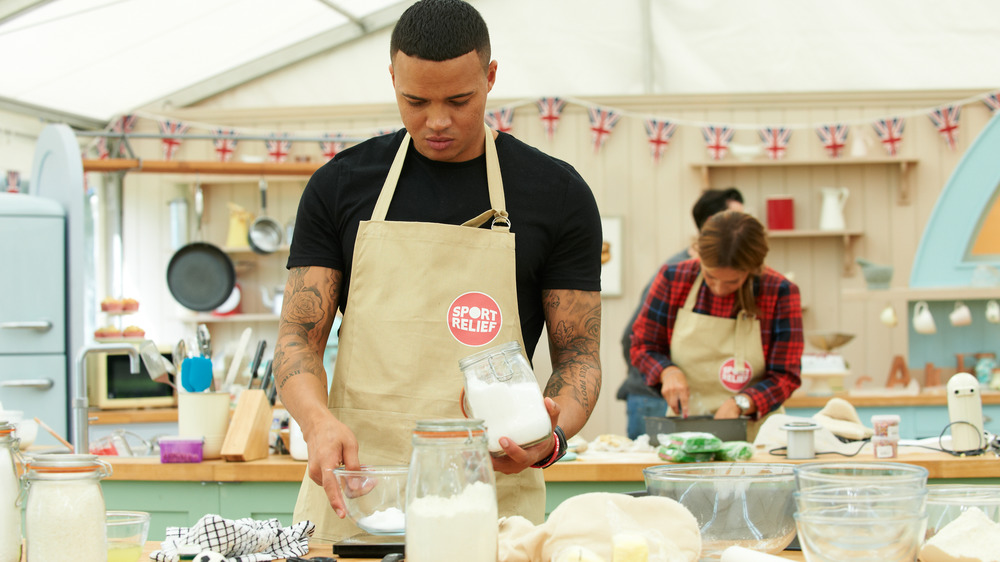 Contestants compete on The Great British Baking Show