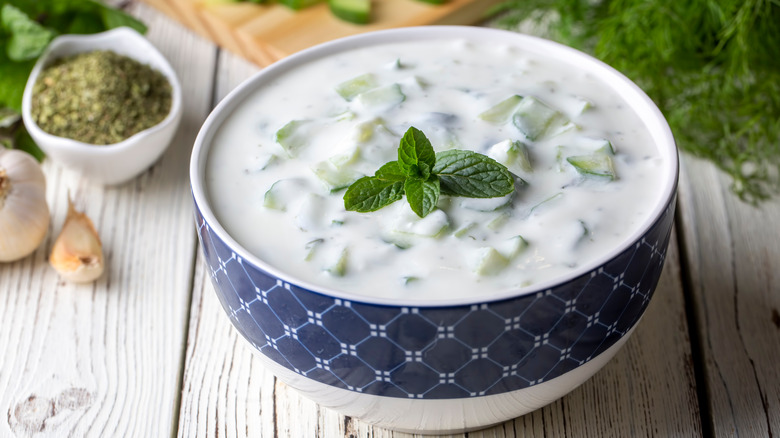 Bowl of tzatziki