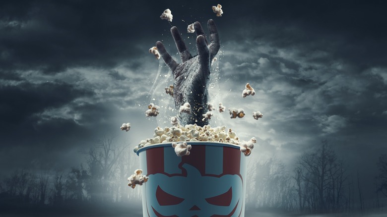 Zombie hand, popcorn bucket