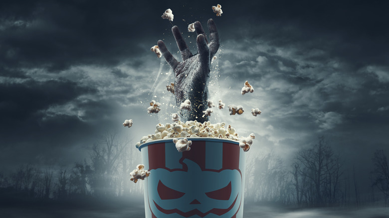 Zombie hand, popcorn bucket