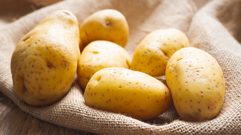 basket of potatoes