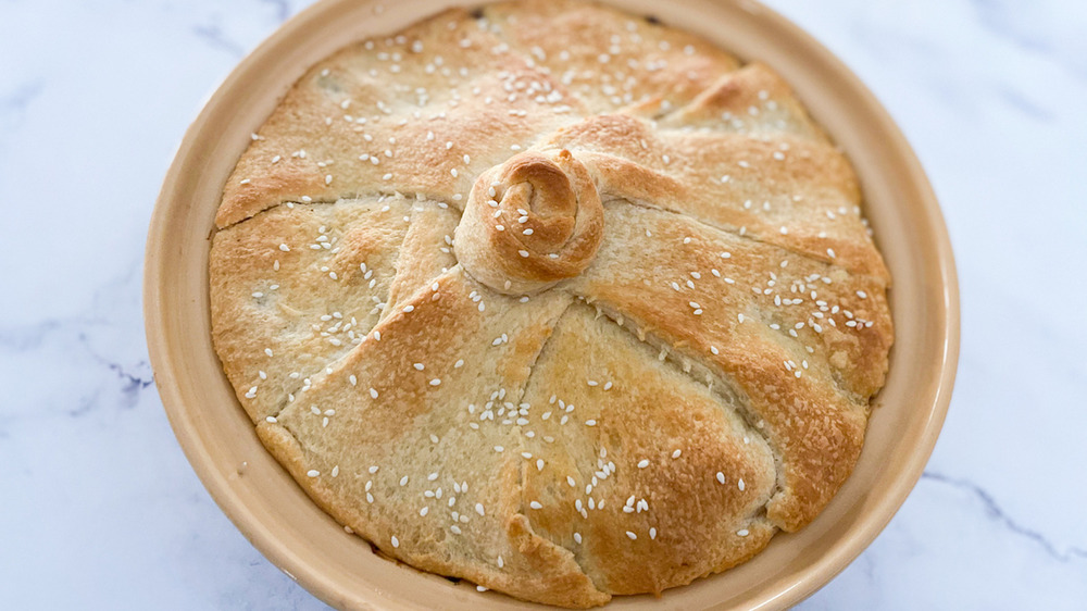 hamburger casserole served