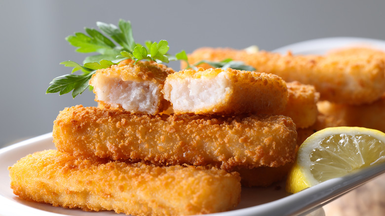 fish sticks on plate