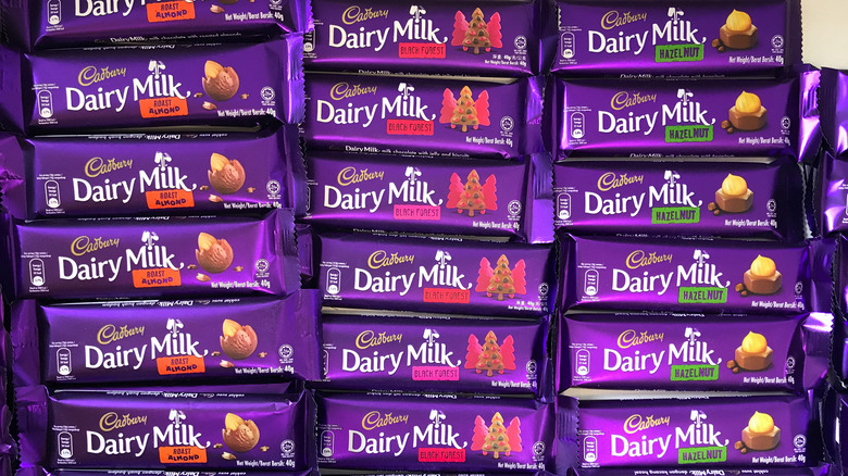 Cadbury's famous Dairy Milk bars