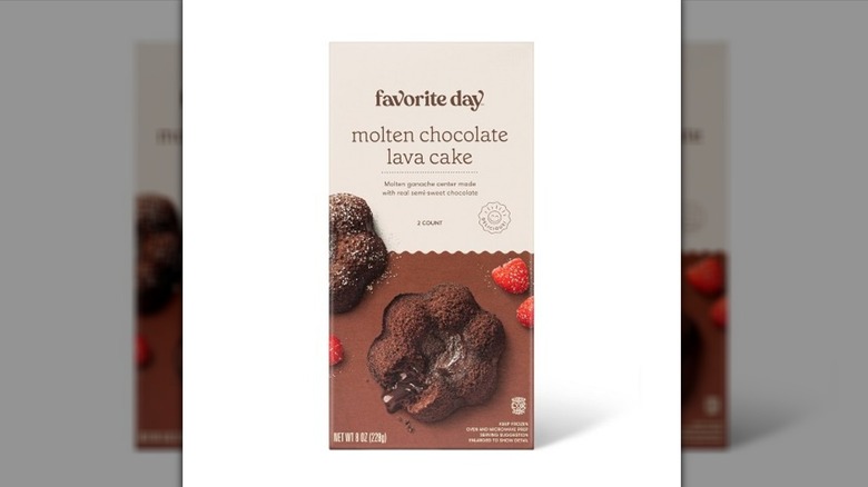 Box of chocolate lava cake