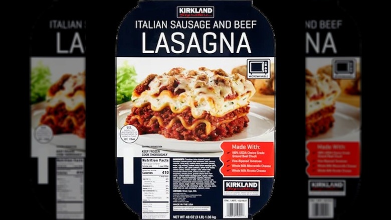 Kirkland Italian Sausage and Beef Lasagna