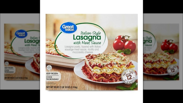 Great Value Italian-style Lasagna with Meat Sauce