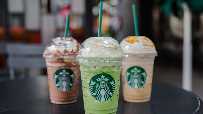 3 Starbucks Frappuccinos