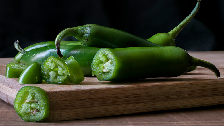 Serrano chile peppers