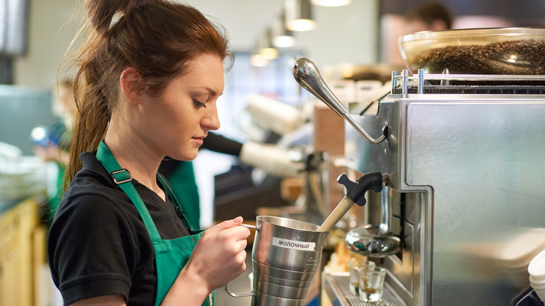 Russian Starbucks Worker