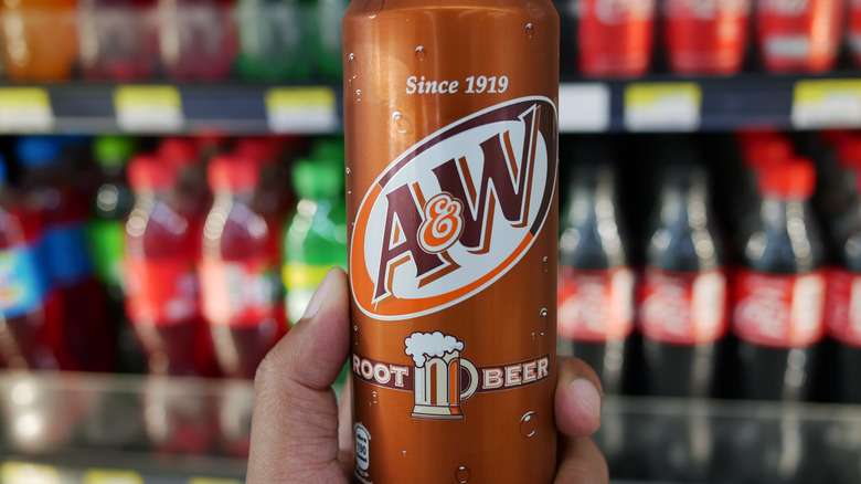 A&W root beer can