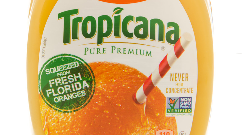 Tropicana Orange Juice Container