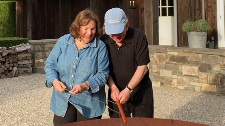 Ina Garten grilling hot dogs