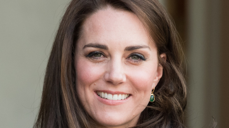 Close-up of Kate Middleton smiling