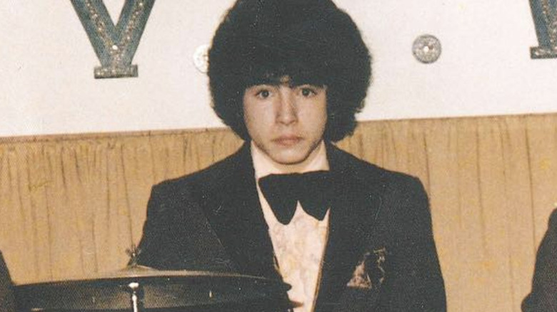 Young Emeril at the drum kit