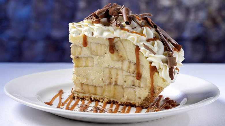 Plate of Emeril's banana cream pie