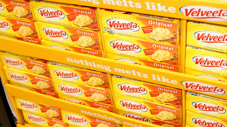 Boxes of Velveeta cheese