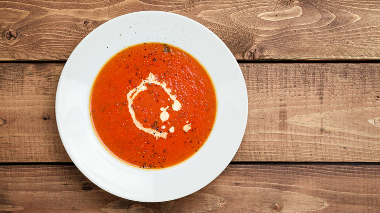 tomato soup with cream