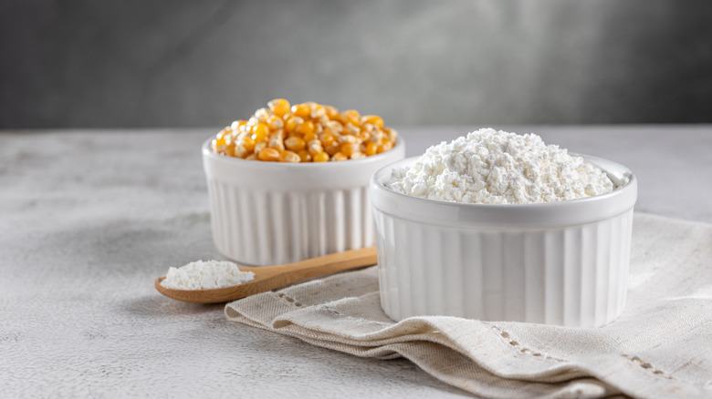 cornstarch and corn kernels