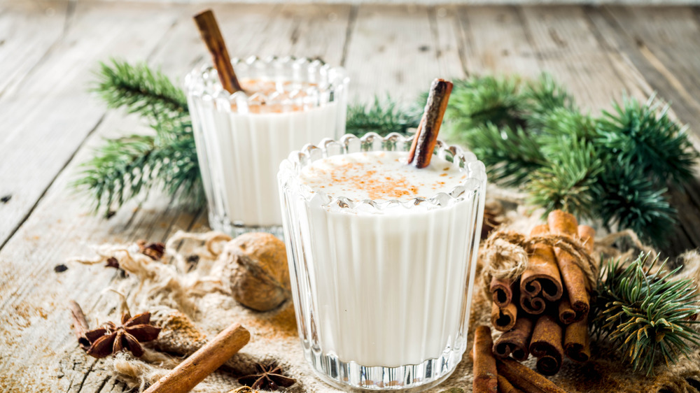 Festive eggnog cinnamon