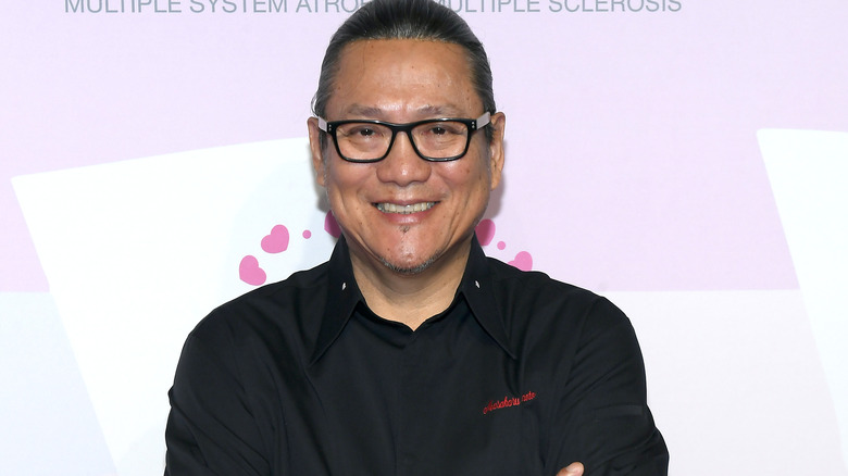 Masaharu Morimoto in black