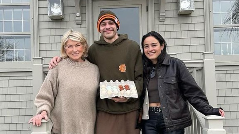 Pete Davidson and Martha Stewart