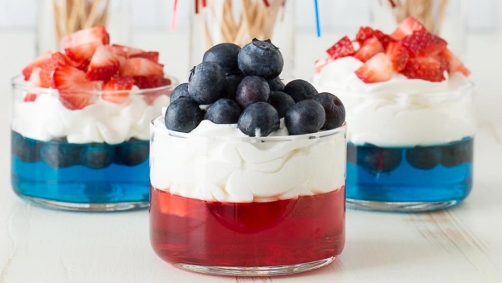 Cool Whip and Jell-O dessert