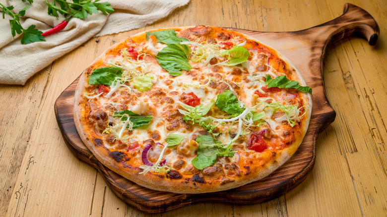 Italian margherita pizza