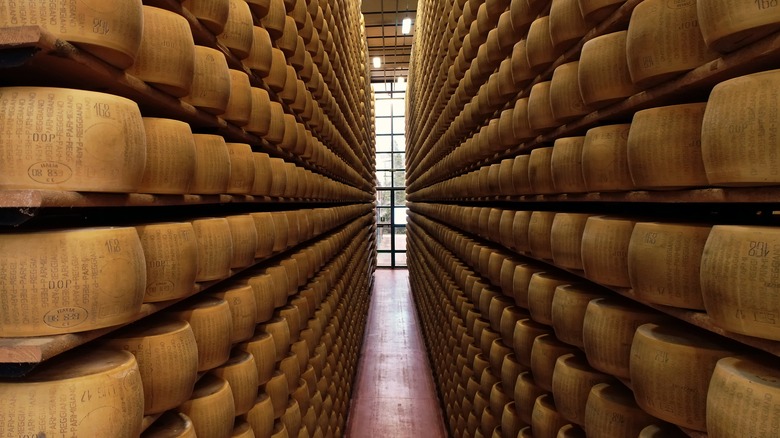 Parmigiano Reggiano aging