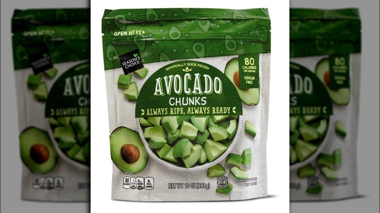 Season's Choice Avocado Chunks against white