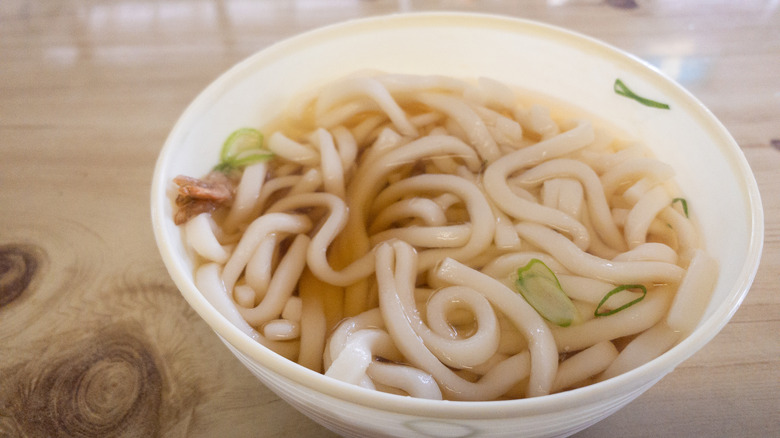 Vending machine udon noodles in Japan